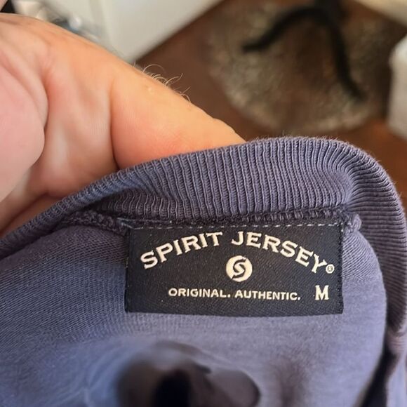 Spirit Jersey Soul Cycle London Blue Stripes Cross Bones Shirt - Picture 10 of 10